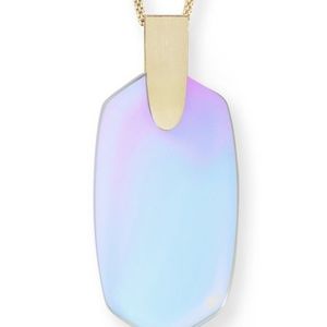 Kendra Scott Inez Dichroic long pendant necklace